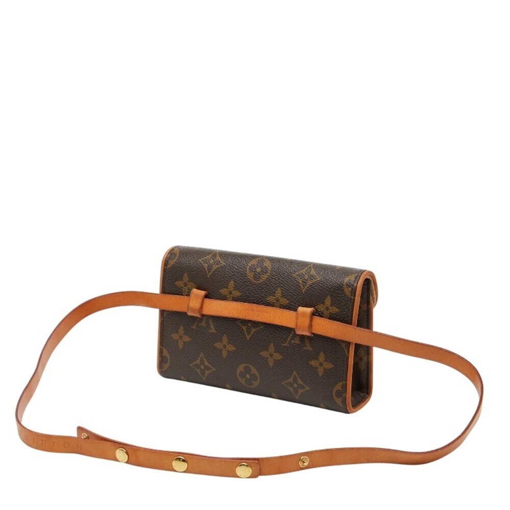 LOUIS VUITTON Brown Monogram Leather Pochette Hobo Bag - Picture 2 of 11
